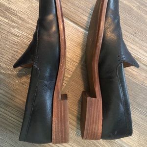 Madewell Black Leather Mules Sz 7